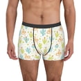 thumbnail image 1 of Honeii Snake And Cactus Men's Underwear Boxer Briefs Pack, ComfortSoft Boxer Brief for Men, Moisture-Wicking Breathable-Large, 1 of 5