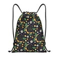 thumbnail image 1 of Honeii Snake And Flower Print Drawstring Backpack,Drawstring Bags String Backpack Gym Cinch Sack Backpack Sport Bag Draw-Small, 1 of 6