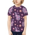 thumbnail image 1 of Honeii Snake And Flower Print Kids Boy T-Shirt,Breathable Round Neck Tee,Stylish Summer Tee for Boys, for Outdoor Activities and Casual Wear, 1 of 7
