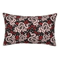 thumbnail image 1 of Honeii Snake And Rose Print Pillow Cases,Plush Throw Pillow Covers,Decorative Pillowcase for Sofa, Couch, Living Room-14"x20", 1 of 6