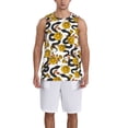 thumbnail image 1 of Honeii Snake And Rose print basktball shirt for men and women, Unisex basketball jersey for Theme party-Medium, 1 of 6