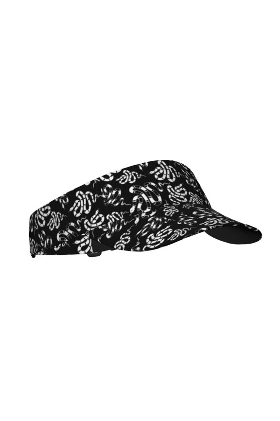Snake Print Adult Sunscreen Visor Cap, Adjustable Sun Protection Hat,Sun Visor Hats,UV Protection Outdoor Sports Golf Running Sun Caps
