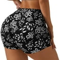 thumbnail image 1 of Honeii Snake Print Women's Workout Shorts, Gym Shorts for Active Wear, Sports Shorts,Women's Running Shorts,Quick Dry Athletic Shorts-Small, 1 of 8