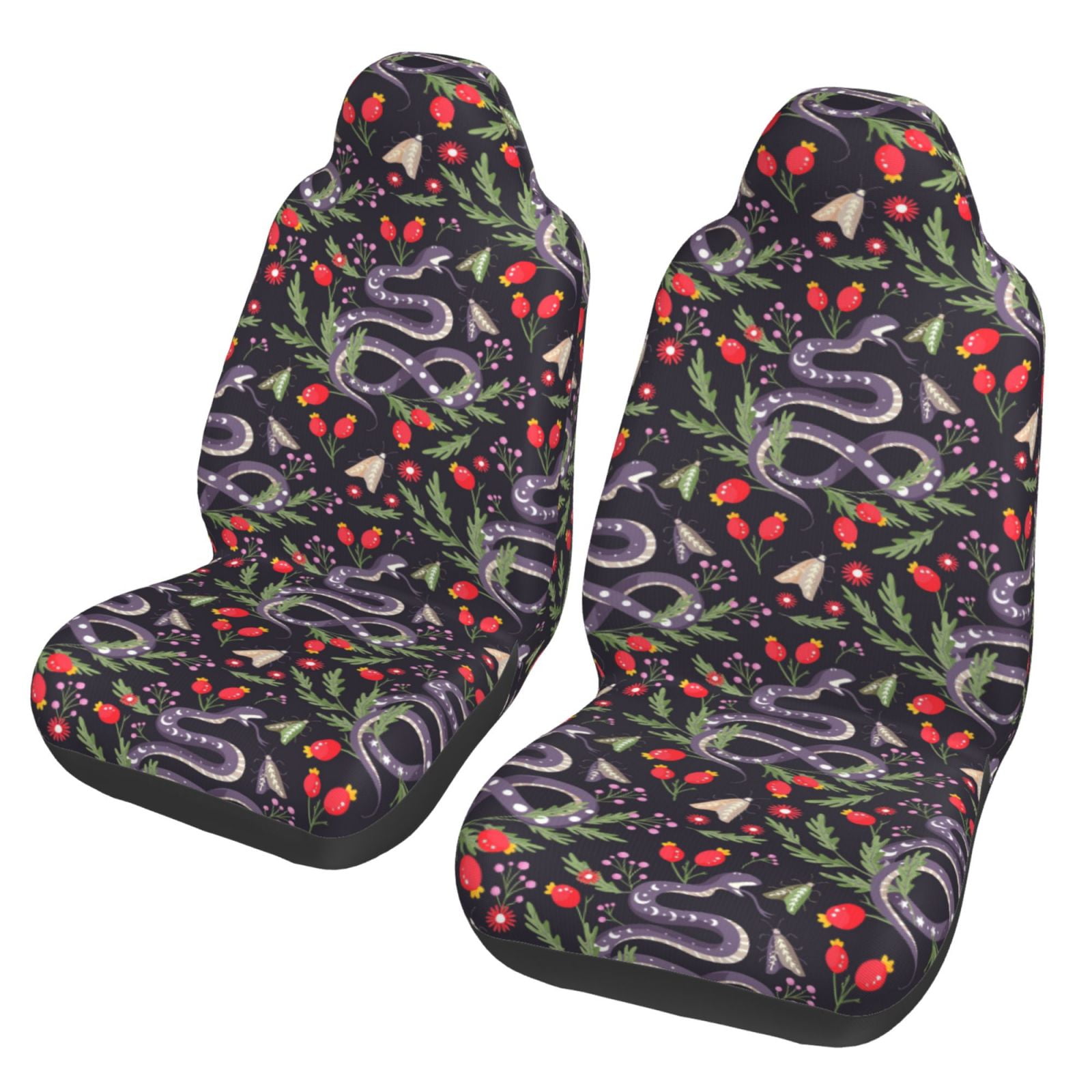 Yellow Snakeskin print Car Seat Covers