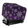 thumbnail image 1 of Honeii Snowflake Gradient Purple Print 4 slice Toaster Cover, Two Slice Toaster Dust-proof Cover For Kitchen Small Appliance and Fingerprint Protection, 1 of 7