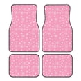 thumbnail image 1 of Honeii Snowflake pink backgrounds Print Car Foot Mat Four-Piece Set - Front & Rear Universal Car Floor Mats for SUVs, Trucks, Sedans, 1 of 7