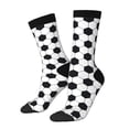 thumbnail image 1 of Honeii Soccer Ball Print Adult Socks,Crew Socks,Casual Calf Socks,Daily Wear Socks for Men & Women, Perfect for Sports, Casual and Everyday Use, 1 of 6