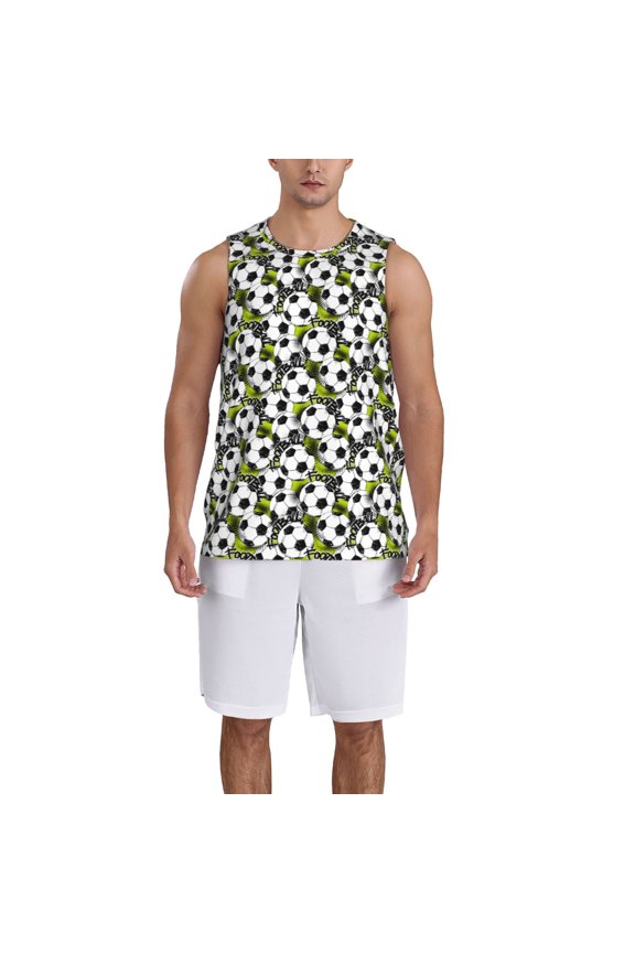 Soccer and Football print basktball shirt for men and women, Unisex basketball jersey for Theme party-Small