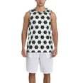 thumbnail image 1 of Honeii Soccer print basktball shirt for men and women, Unisex basketball jersey for Theme party-Medium, 1 of 6