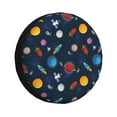 thumbnail image 1 of Honeii Space Cartoon Print Tire Covers, Waterproof Anti-UV Sun Snow Rain Tire Covers for Trailers, RV, Camper, SUV, Truck-15 inch, 1 of 6