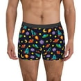 thumbnail image 1 of Honeii Space D Print Mens Boxer Briefs Breathable,Boxer Brief for Men, Moisture-Wicking Underwear-Medium, 1 of 5