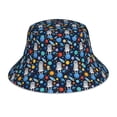 thumbnail image 1 of Honeii Space Dog for Unisex Bucket Hat Waterproof Rain Hat Reversible Shiny Rave Bucket Hat for Concert Festival Boonie Cap, 1 of 6