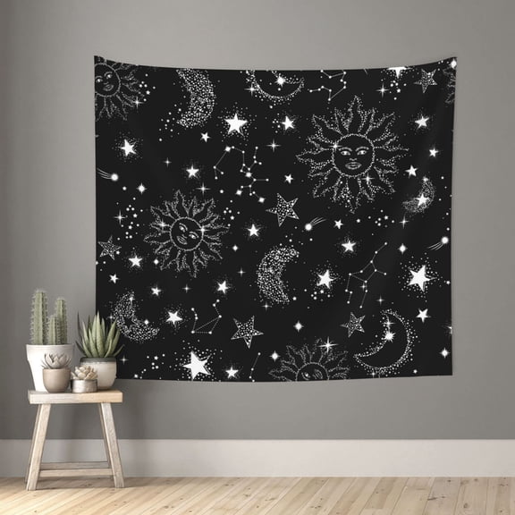 Honeii Space Galaxy print Tapestry for Bedroom, Tapestry Wall Tapestry Aesthetic, Room Decor Classroom Tapestries for Living Room Dorm Room 51" X 60"