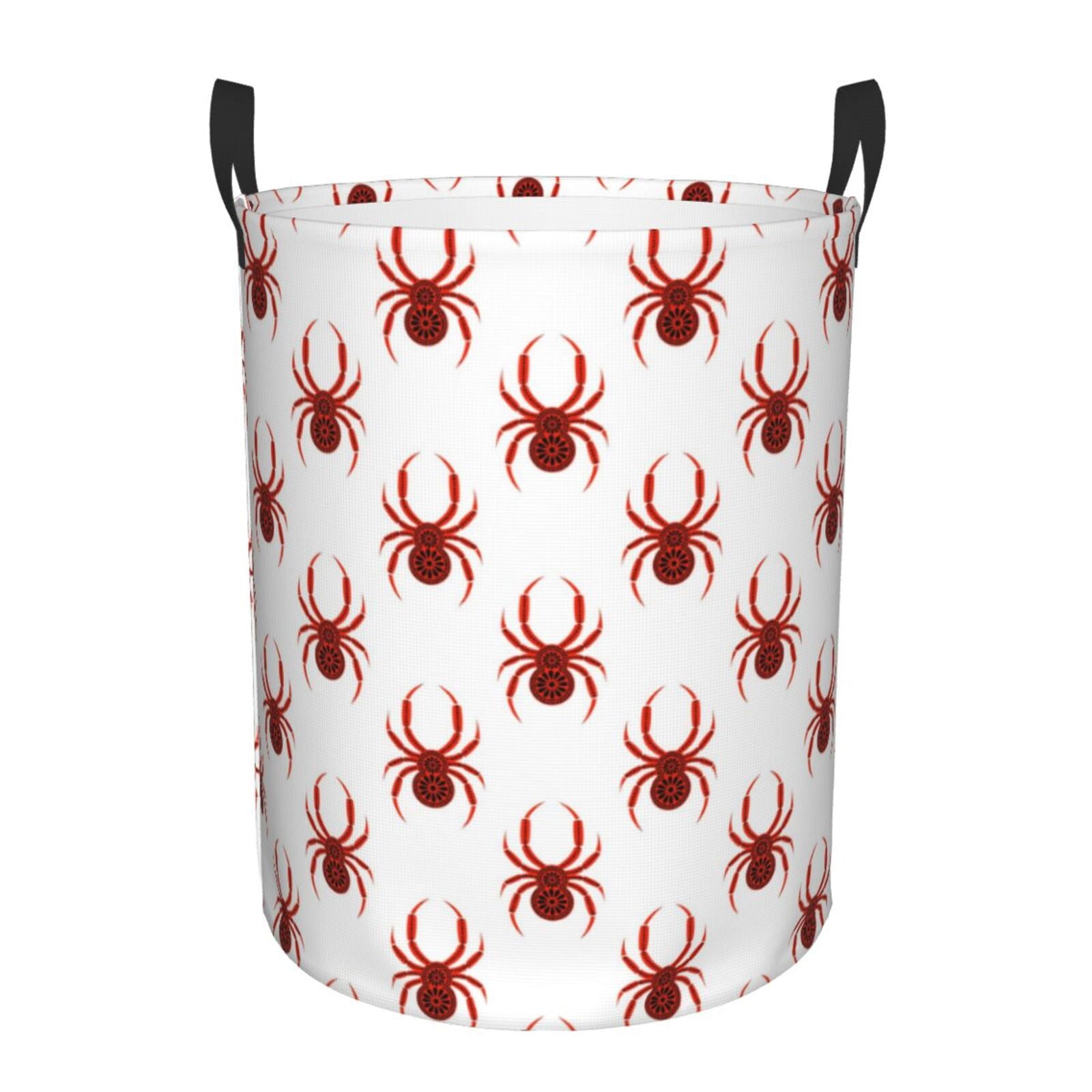 Honeii Spiders Insects Print Laundry Hamper Basket,Baby Nursery Woven ...