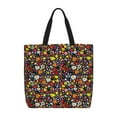 thumbnail image 1 of Honeii Spring And Summer Flowers Print Tote Bag, Reusable Grocery Shopping Bag,Shoulder Bag with Inner Pocket, 1 of 7