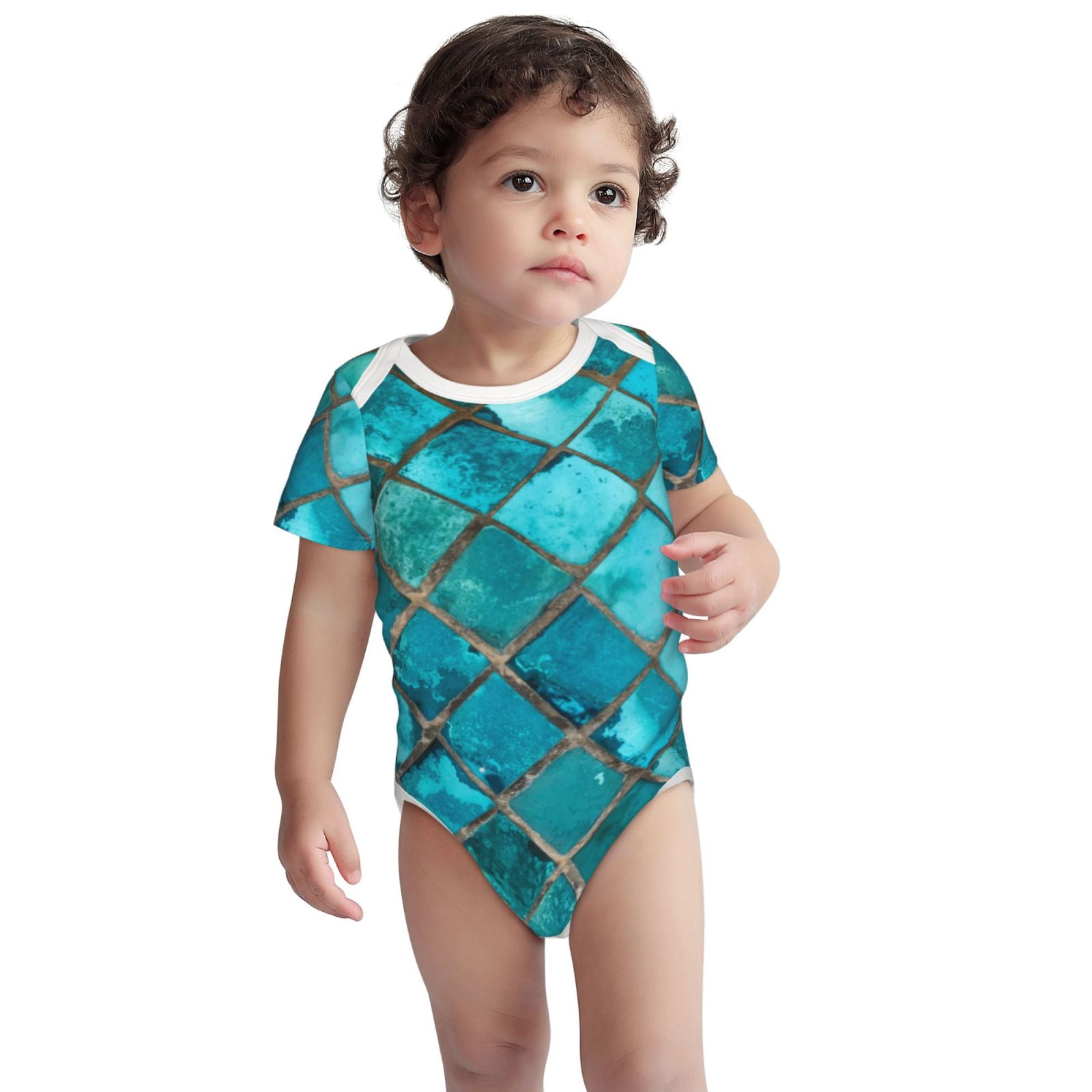 Baby Short Sleeve Bodysuits - 100% Cotton Onesies With Mushroom & Butterfly Patterns (Unisex, 3-6 Months)