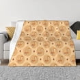 thumbnail image 1 of Honeii Squirrel And Nuts print throw blanket, crafted from cozy cotton flannel, offers versatile home decor as a bedding suitable for all seasons.-80"x60", 1 of 6
