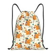 thumbnail image 1 of Honeii Squirrel With Colorful Tail Print Drawstring Backpack,Drawstring Bags String Backpack Gym Cinch Sack Backpack Sport Bag Draw-Medium, 1 of 6