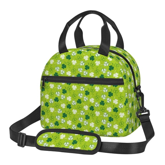Honeii St Patrick's Day7 Print Lunch Box,Insulated Lunch Bag,Lunch Tote Bags,Leakproof Cooler Lunch Case for Travel Work Picnic