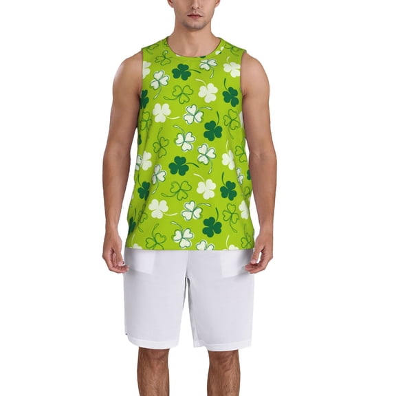 Honeii St Patrick's Day7 print basktball shirt for men and women, Unisex basketball jersey for Theme party-4X-Large