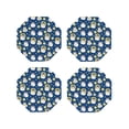 thumbnail image 1 of Honeii Star Penguin print Leather Coaster Set of 4, ideal for safeguarding your furniture from drinks spills and effortless cleanup-Octagon, 1 of 6