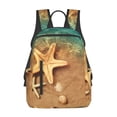 thumbnail image 1 of Honeii Starfish And Seashell 1 Print Lightweight Backpacks,Carry on Backpack,Durable Backpack for School, Work & Travel, 1 of 7