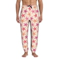 thumbnail image 1 of Honeii Starfish Print Mens Jogger Sweatpants, Men's Lounge Pants with Pockets-, 1 of 5