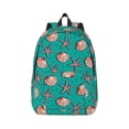 thumbnail image 1 of Honeii Starfish and Shell Print Canvas College Laptop Backpack, Durable Rucksack Travel Notebook Bag School Backpack Book Bag for Men Women-Small, 1 of 7