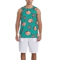 thumbnail image 1 of Honeii Starfish and Shell print basktball shirt for men and women, Unisex basketball jersey for Theme party-3X-Large, 1 of 6