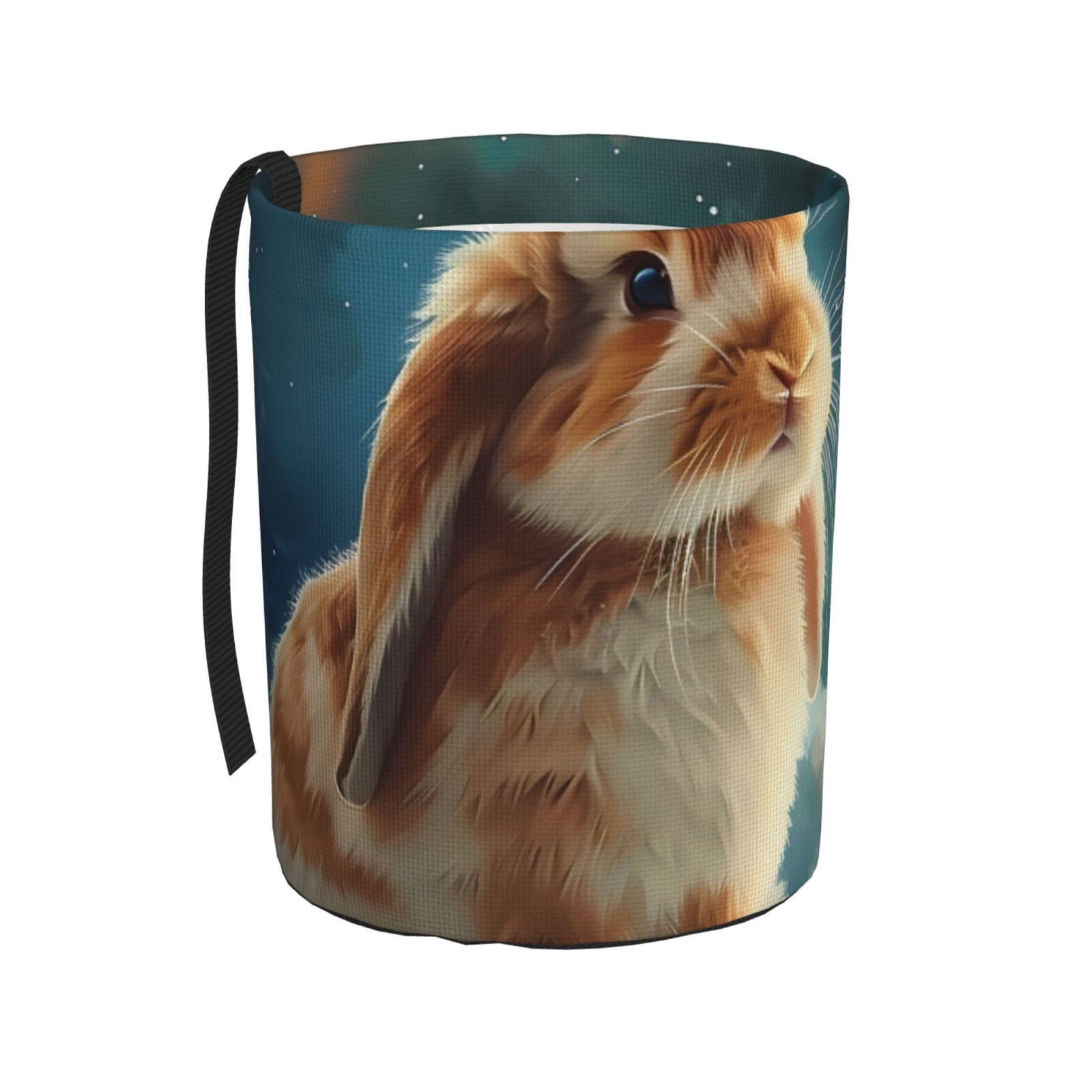Honeii Starry Sky Cloud Cute Rabbit Print Waterproof Car Trash Can ...
