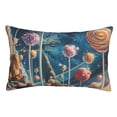 thumbnail image 1 of Honeii Starry Sky Planet Lollipop Print Pillow Cases,Plush Throw Pillow Covers,Decorative Pillowcase for Sofa, Couch, Living Room-16"x24", 1 of 6