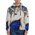 thumbnail image 1 of Honeii Starry White Horse Pattern Mens Hoodies Men's Loose Sleeve Sweatshirt,Pullover Hooded Sweatshirt for Men,Essentials Hoodie-Small, 1 of 7