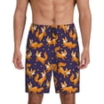 thumbnail image 1 of Honeii Stars and Fox Cute Print Men's Pajama Sleepwear Shorts - a comfy pajama bottom and lounge short for Relaxed Home Wear-4X-Large, 1 of 6