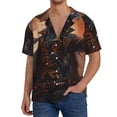 thumbnail image 1 of Honeii Steampunk Cowboy Cat for Men's Short-Sleeved Button-Up Collared Shirt Featuring A Pocket, Perfect for Beach Vacations, And Travel Adventures.-X-Large, 1 of 5