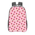 thumbnail image 1 of Honeii Strawberries Print Clear Backpack Heavy Duty Transparent Bag 17" See Through BookBag for Women Men Adults Work Festival Sports Travel, 1 of 7