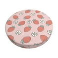 thumbnail image 1 of Honeii Strawberry And Flowers Bar Stool Covers – Perfect Fit for 12" to 14" Round Stools, Crease-Resistant, Stretchy, Washable & Dustproof Seat Slipcovers-14 inch, 1 of 7