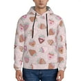 thumbnail image 1 of Honeii Strawberry Cake Pattern Mens Hoodies Men's Loose Sleeve Sweatshirt,Pullover Hooded Sweatshirt for Men,Essentials Hoodie-XX-Large, 1 of 7