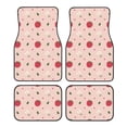 thumbnail image 1 of Honeii Strawberry Print Car Foot Mat Four-Piece Set - Front & Rear Universal Car Floor Mats for SUVs, Trucks, Sedans, 1 of 7