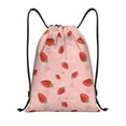 thumbnail image 1 of Honeii Strawberry Print Drawstring Backpack,Drawstring Bags String Backpack Gym Cinch Sack Backpack Sport Bag Draw-Small, 1 of 6
