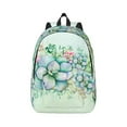 thumbnail image 1 of Honeii Succulent Print Canvas College Laptop Backpack, Durable Rucksack Travel Notebook Bag School Backpack Book Bag for Men Women-Small, 1 of 7