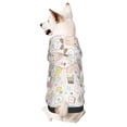 thumbnail image 1 of Honeii Summer Rabbit Print Small Dog Hoodies Pet Hooded Sweatshirts Fall Winter Puppy Cat Sweaters Warm Clothes for Small Dogs Outfits Costume-XX-Large, 1 of 7