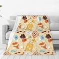 thumbnail image 1 of Honeii Summer Travel Print Fleece Blanket - Throw Blanket for Bed, Sofa, Couch, Camping, and Travel , Microplush Ultra Soft Warm Blanket-80"x60", 1 of 7
