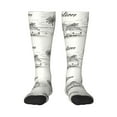 thumbnail image 1 of Honeii Summer Vacation Scene With Camping Van Print Long Socks,Novelty Design Socks Gift for Men and Women,Crew Socks,Calf Socks, 1 of 6