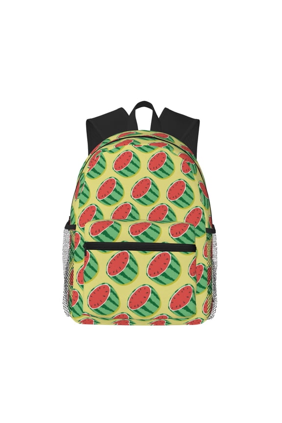 Summer Watermelon Print School Backpack,Casual Lightweight Travel Rucksack Daypack,Backpacks for College High