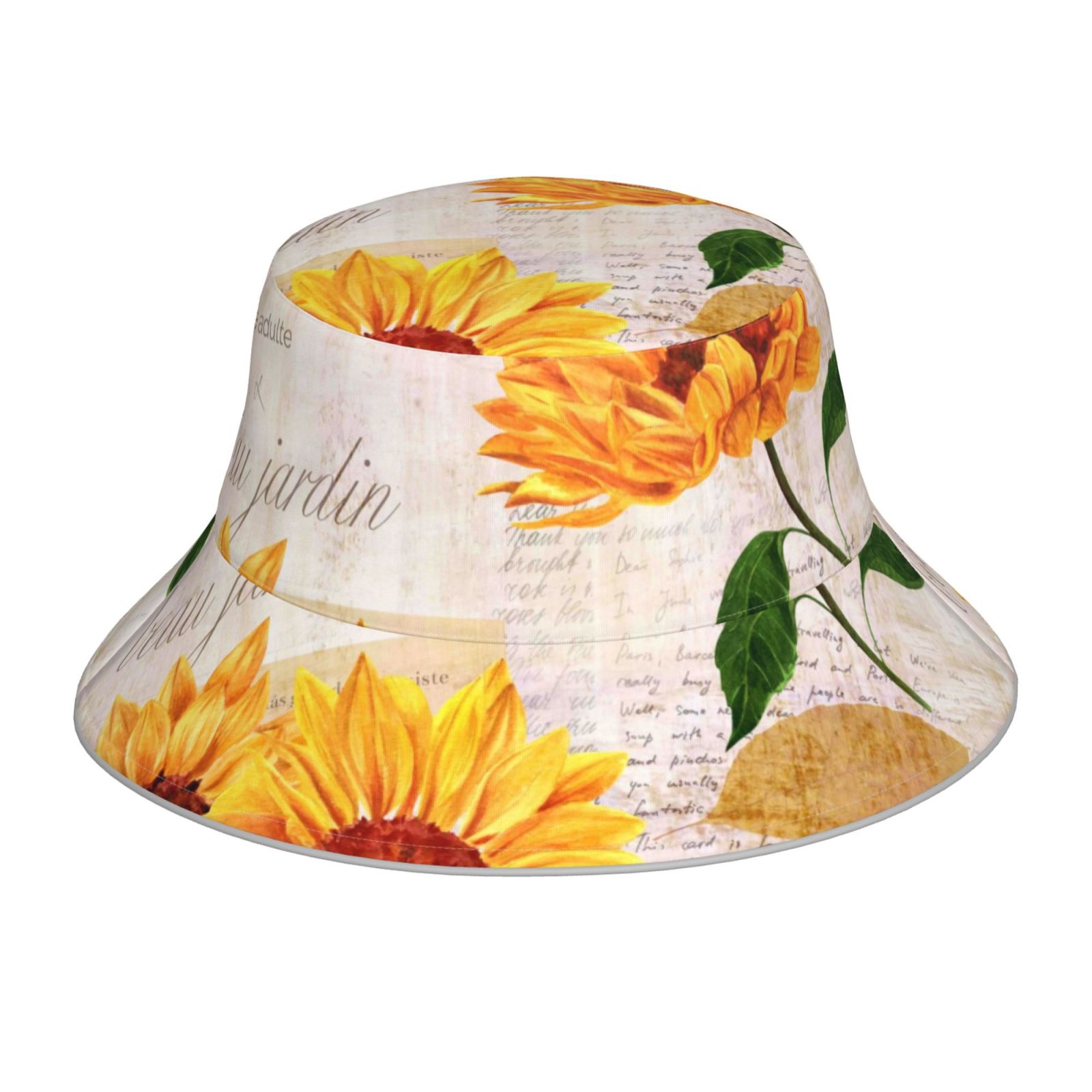 Honeii Sunflower 5 for Unisex Bucket Hat Waterproof Rain Hat Reversible ...