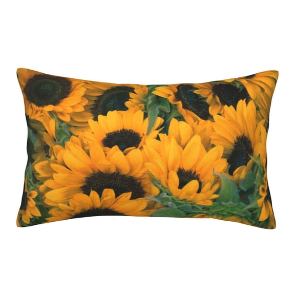 Honeii Sunflowers 7 Decorative Throw Pillow Case - Elevate Your Couch, Sofa, or Bed with Stylish Home Decor, Perfect Gift Idea-14"x20"