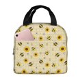 thumbnail image 1 of Honeii Sunflowers Bee Print Lunch Bag Women, Lunch Box Lunch Bag for Women Adult Men, Small Leakproof Cute Lunch Tote Large Capacity Reusable, 1 of 8