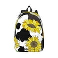 thumbnail image 1 of Honeii Sunflowers Country Print Canvas College Laptop Backpack, Durable Rucksack Travel Notebook Bag School Backpack Book Bag for Men Women-Small, 1 of 7