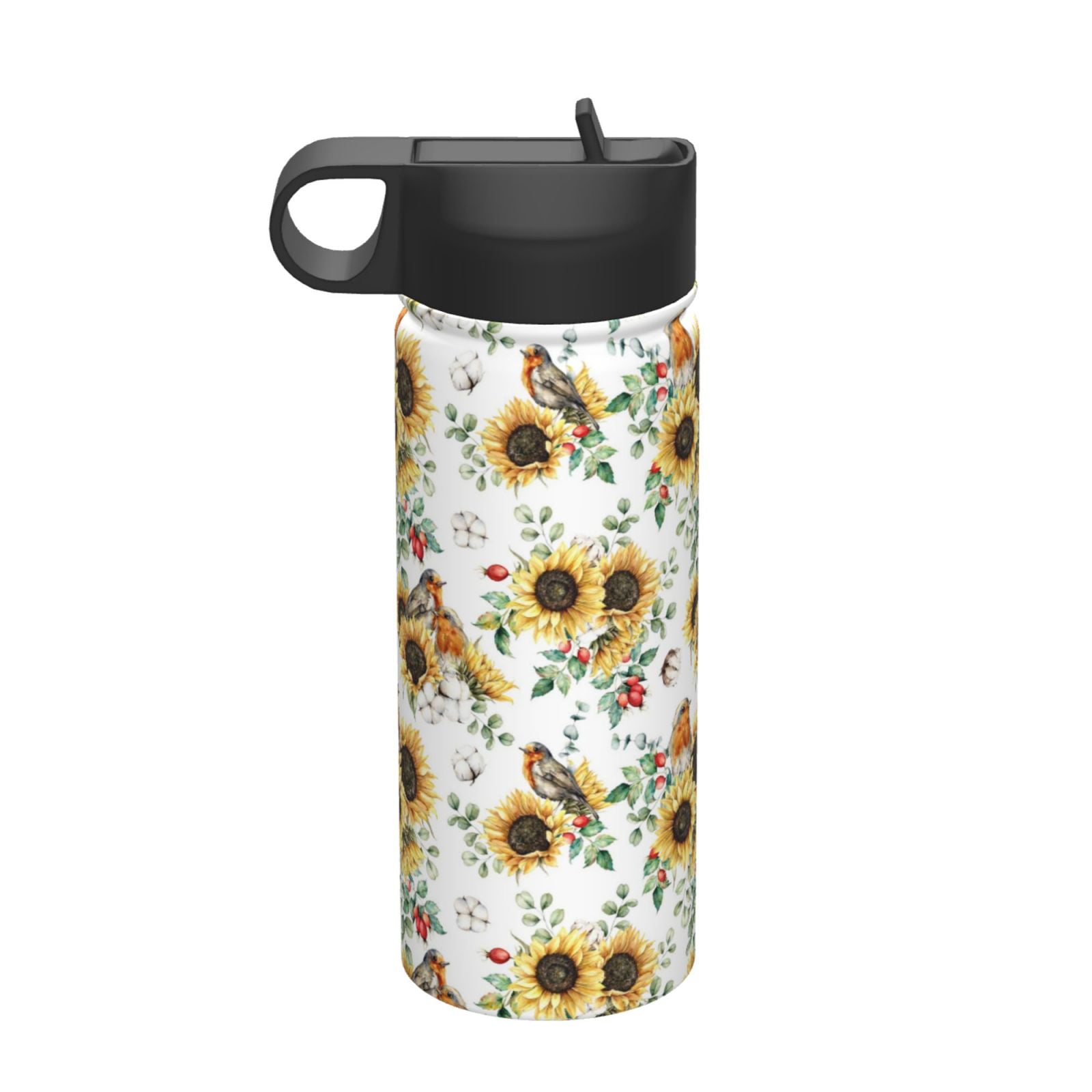 RTIC Double Wall Vacuum Insulated Tall Can Cooler - 16oz, Sunflower Design, Keeps Drinks Cold, No Sweat Exterior 2 thumbnail image