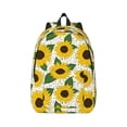 thumbnail image 1 of Honeii Sunflowers Print Canvas College Laptop Backpack, Durable Rucksack Travel Notebook Bag School Backpack Book Bag for Men Women-Small, 1 of 7